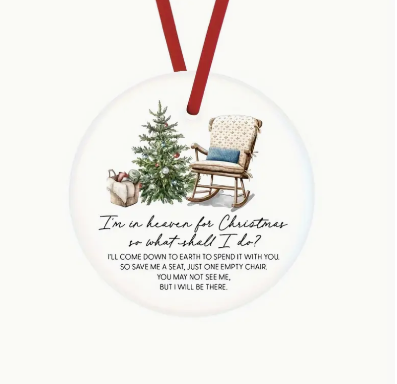 Christmas in Heaven Small Ornament - Keepsake Memorial Gift