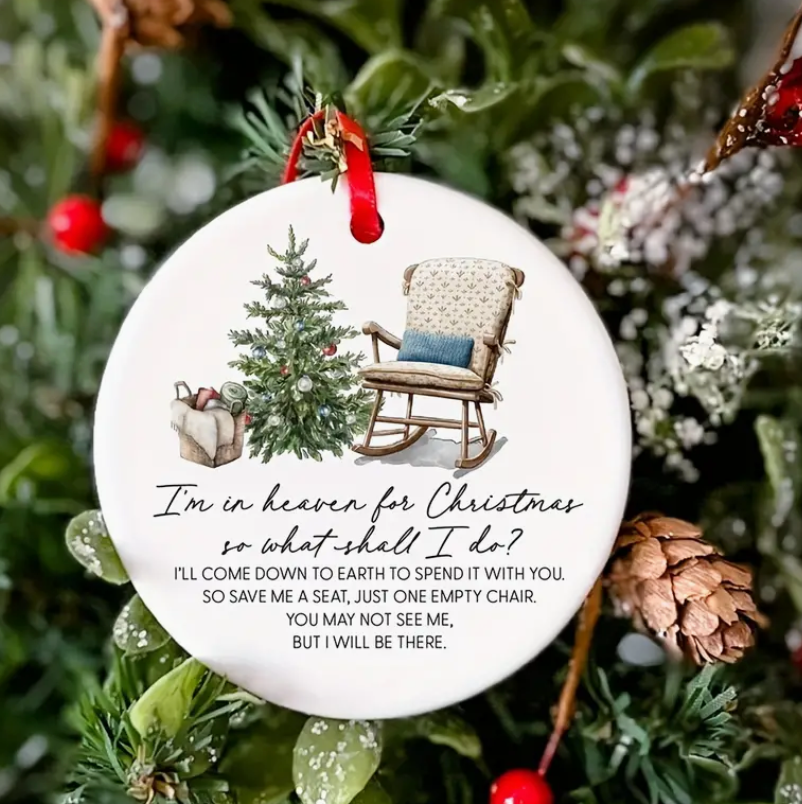 Christmas in Heaven Small Ornament - Keepsake Memorial Gift